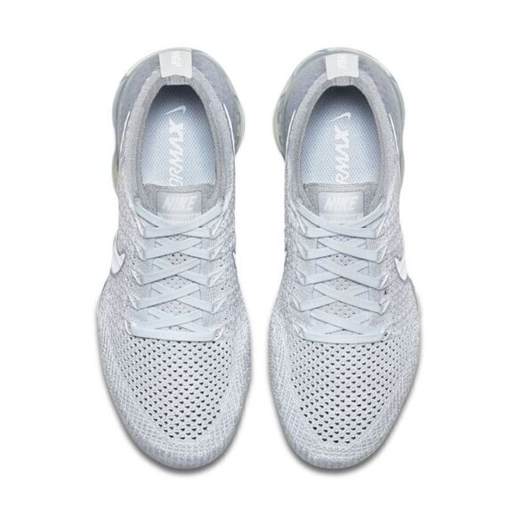 NIKE Flyknit Vapormax Pure Platinum White 7.5 US womens 38.5 EUR New in BOX - Picture 6 of 12